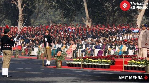 She was received with a Guard of Honour presented by NCC cadets