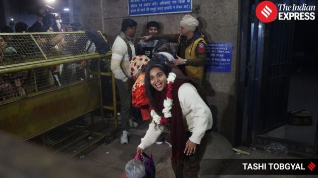 Gulfisha Fatima was the first of the four accused to walk out of Tihar Jail