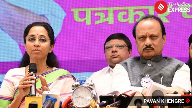 The joint appearance of both leaders came after Supriya Sule and other NCP (SP) leaders had largely remained absent from the campaign until the manifesto release