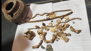 Ramesh Mulimani, Senior Archaeologist, ASI, who visited the village Sunday, said the ornaments were unlikely to be a treasure that was buried centuries ago.