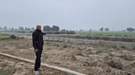 Abohar MLA Sandeep Jakhar at the location meant for MGNREGA project