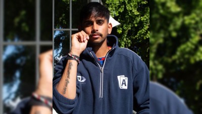 New Zealand leg-spinner Adithya Ashok. (Screengrab via Adithya's Instagram)