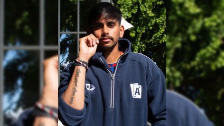 New Zealand leg-spinner Adithya Ashok. (Screengrab via Adithya's Instagram)