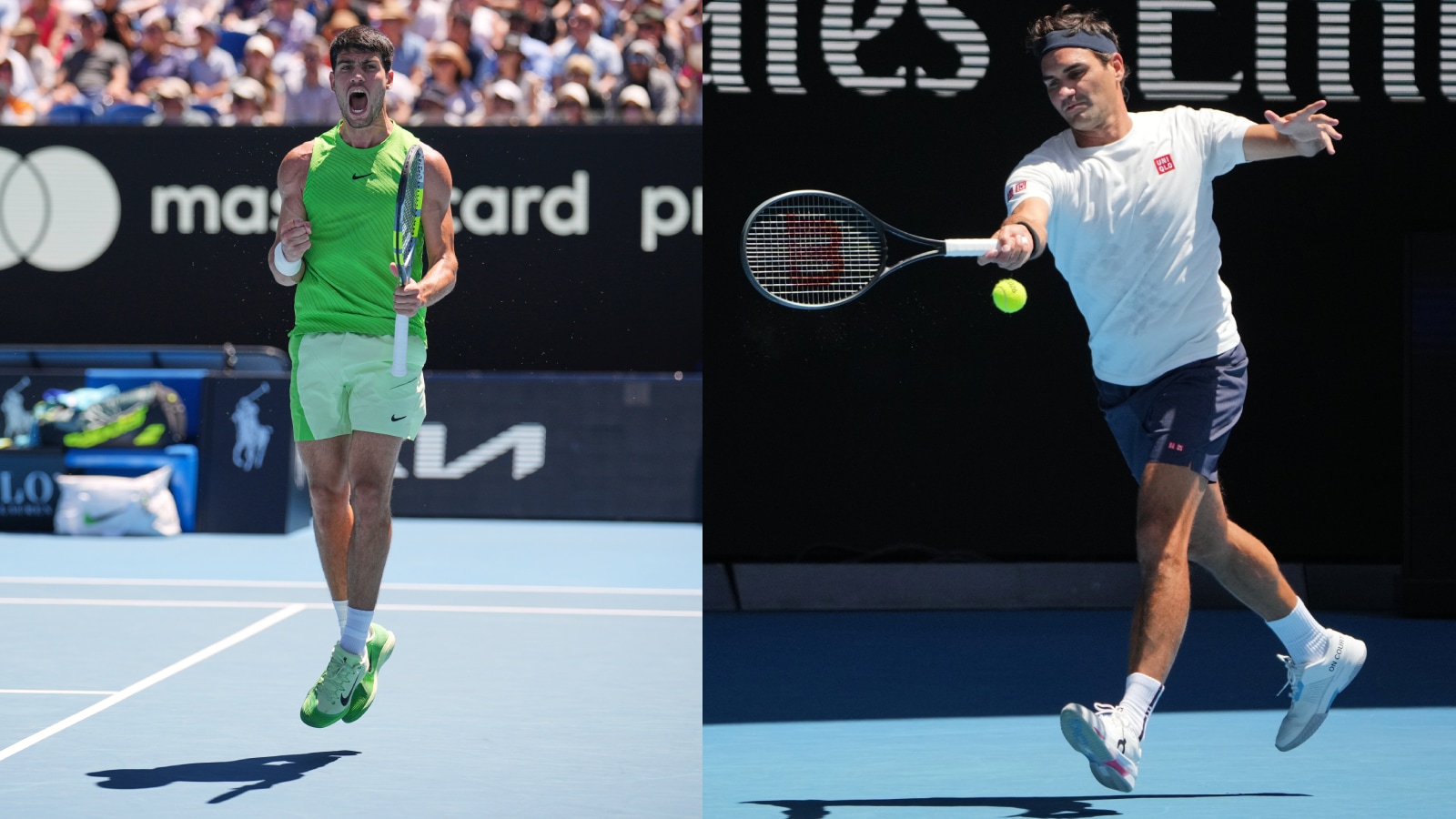 Carlos Alcaraz Roger federer Golf at Australian Open