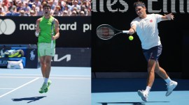 Carlos Alcaraz Roger federer Golf at Australian Open