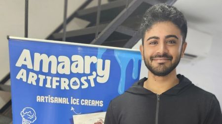 Amaary Artifrost, founded by Aarya Nagarkatti, 27, produces handcrafted batches of ice cream using 100 per cent organic, locally sourced ingredients. (Express Photo)