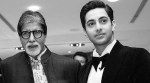Agastya Nanda with his grandfather Amitabh Bachchan at an event