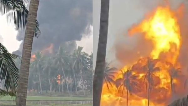 In a statement, ONGC said authorities were still trying to control the fire. (Special Arrangement)