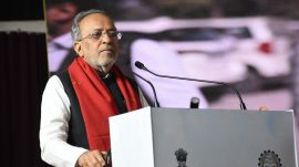 Gujarat Minister for Forest and Environment Arjun Modhwadia.