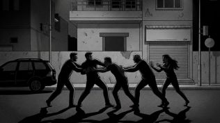 A video of the assault was widely shared on social media, showing the man’s son being punched, slapped, kicked, and stripped of his pants by the four men.