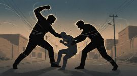 Two suspects who were seen assaulting the victim have been identified as residents of Rajnagar.