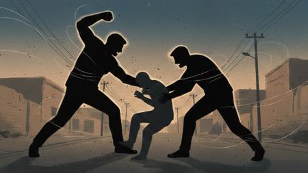 Two suspects who were seen assaulting the victim have been identified as residents of Rajnagar.