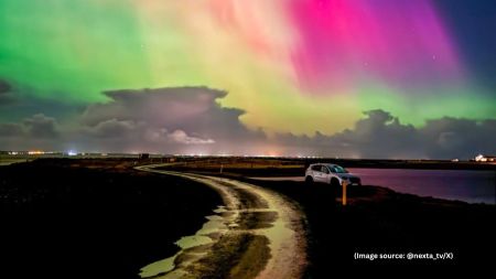 The aurora is not always visible with the naked eye