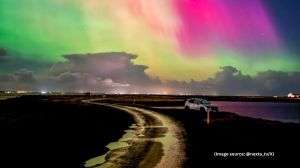 The aurora is not always visible with the naked eye