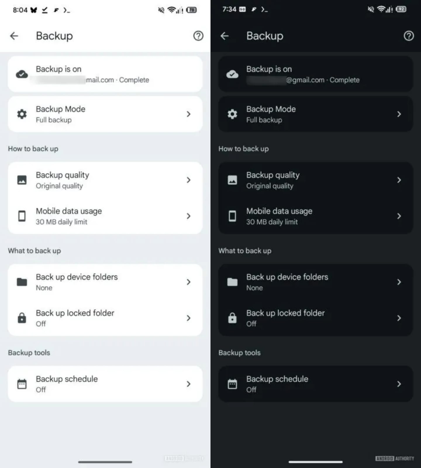 Google appears to be updating the settings menu with a Material 3 Expressive design. (Image source: Android Authority)