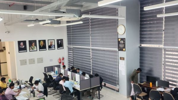 Designed as a technology-driven learning space, the library has high-speed Wi-Fi and LAN connectivity on all floors. (Express Photo)