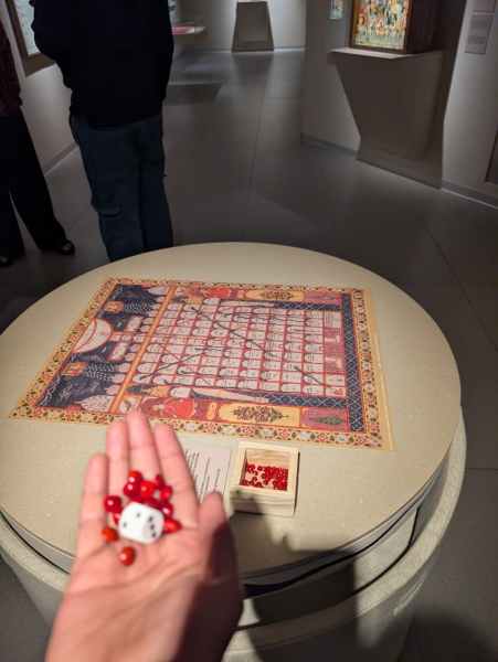A playable replica of an archaic version of Snakes and Ladders at the Museum of Art and Photography in Bengaluru 