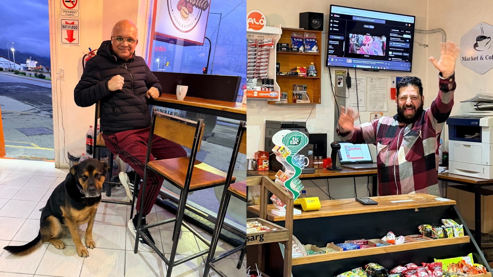 Indian investor Basant Maheshwari surprised by Bollywood music at Argentina cafe