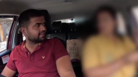 Cab driver speaks in English