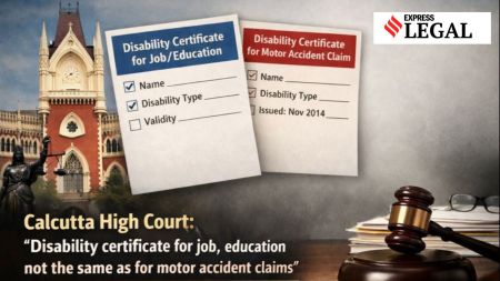 Calcutta High Court Disability certificate for motor accident claim