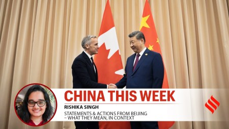 Canadian Prime Minister Mark Carney and Chinese President Xi Jinping.