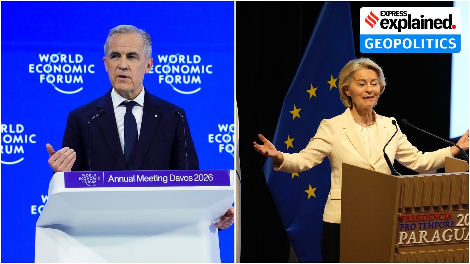 Carney, von der Leyen take on Trump at Davos: What was common in their speeches, where they differed