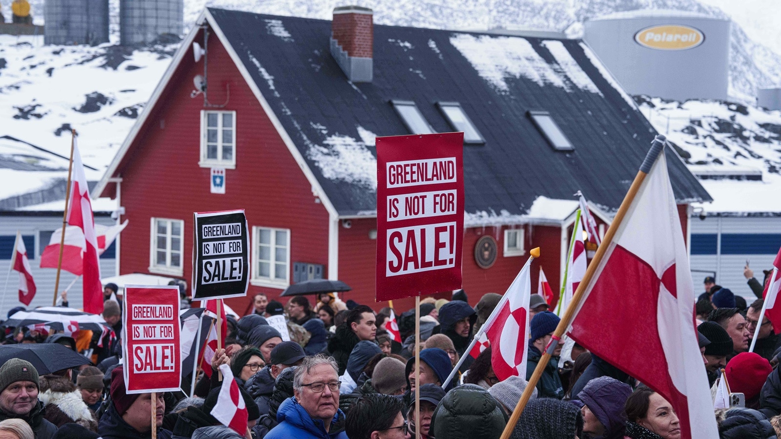 ‘Make America go away’: Pro-Greenland protesters mock Trump amid US’ bid to control territory