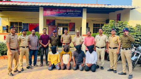 A court remanded the four accused to police custody till January 20 for further investigation, said LCB police inspector Avinash Shilimkar. (Express Photo)