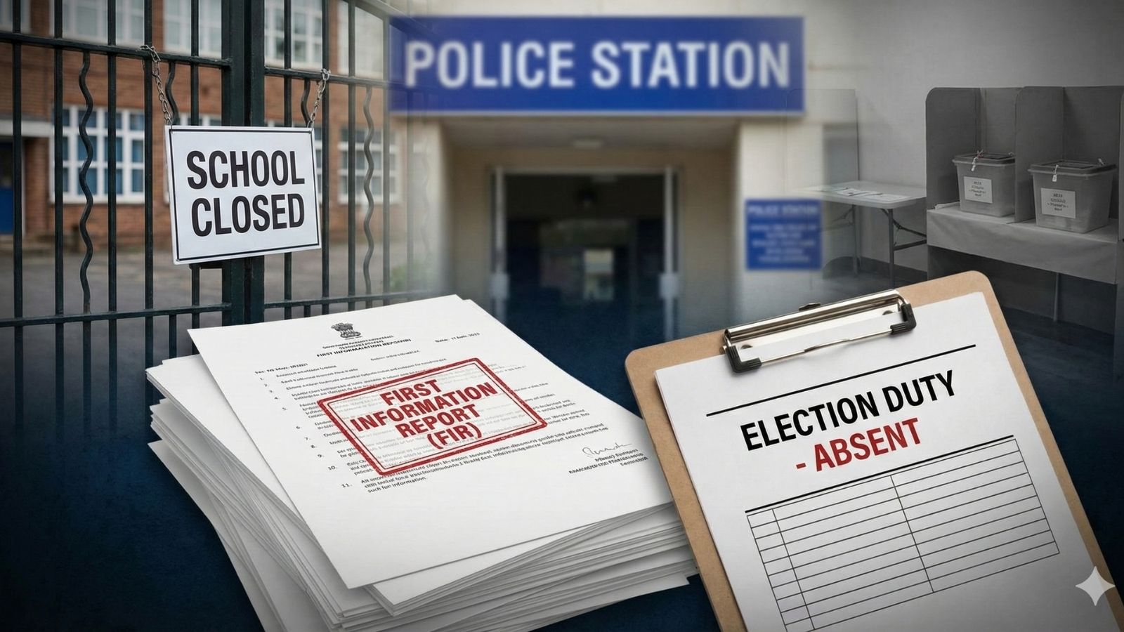 FIR against 2 pvt schools, staff for not reporting to election duty