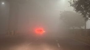 POV: You are driving to Delhi through Noida streets early on Saturday. (Express Photo by Abhishek Chakravorty)