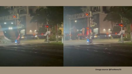 The incident occurred on Thursday, January 15, when the robot malfunctioned while crossing the tracks