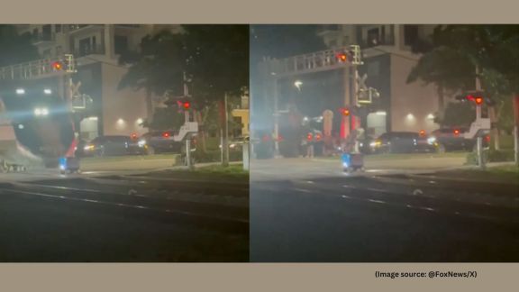 The incident occurred on Thursday, January 15, when the robot malfunctioned while crossing the tracks