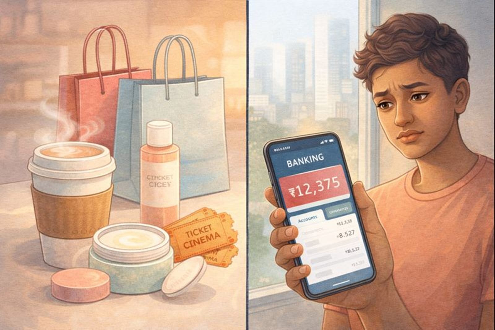 Why are Gen Z individuals feeling guilty about spending money? 