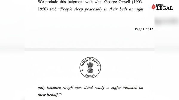 George Orwell quote orissa high court crpf man