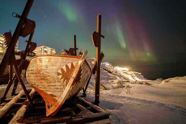 Aurora borealis, northern lights