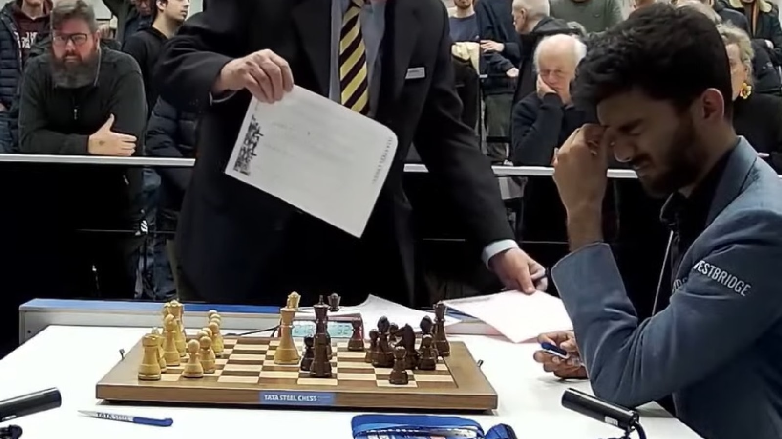 With jaw dropping blunder, Gukesh loses to old foe Nodirbek Abdusattorov at Tata Steel Chess tournament