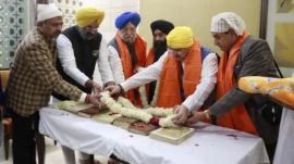 File photo of Guru Granth Sahib saroops. (X/Hardeep Singh Puri)