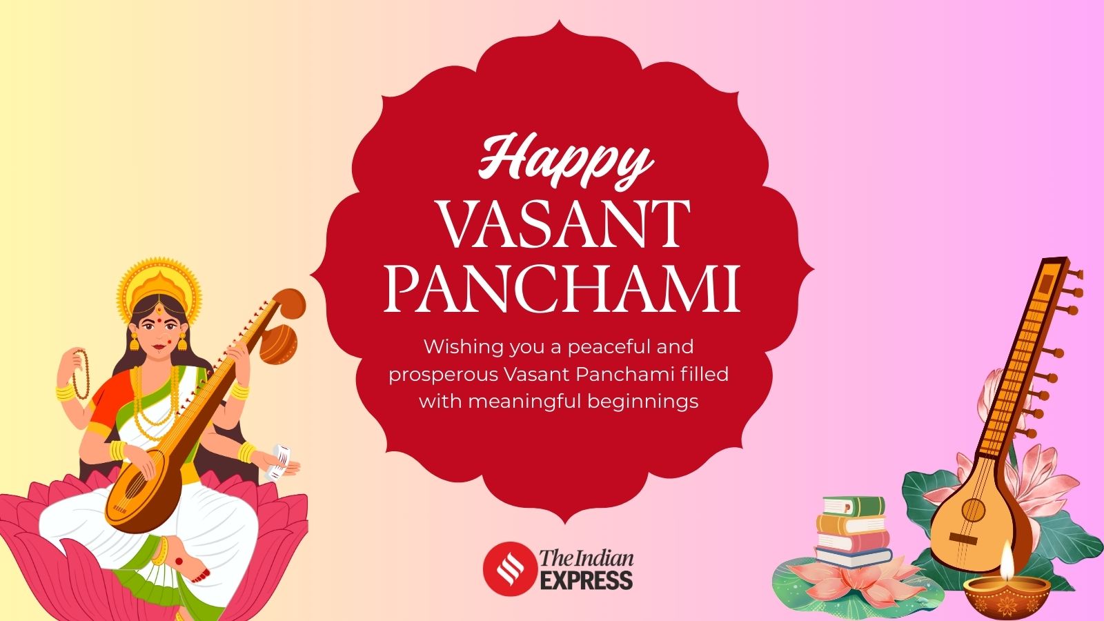 Happy Basant Panchami! May your efforts be guided by wisdom and your goals achieved with grace.