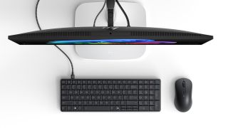 Both the HP EliteBoard G1a Next Gen AI PC and the HP Series 7 Pro 4K Monitor are expected to be available on HP’s website in March, with pricing details to be announced closer to launch. (Image: HP)
