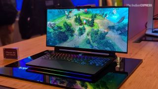 The Legion Pro Rollable Concept's internal architecture is based on the Legion Pro 7i platform, which combines NVIDIA GeForce RTX 5090 laptop graphics with premium Intel Core Ultra processors. (Image: Express Image)