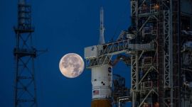 Teams will start many inspections as soon as the rocket arrives at the launch pad. The wet dress rehearsal, which is set to happen later this month, is one of the most significant inspections. (Image: Nasa)