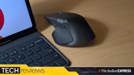 The Logitech MX Master 4 offers responsive and satisfying buttons, along with smooth and silent scrolling. (Image credit: Anuj Bhatia/Indian Express)