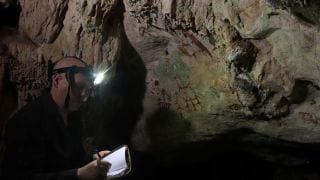 The scientists said their discovery of the age of the Liang Metanduno hand stencil may provide insight into how and when Australia came ‌to be settled by Homo sapiens. ‍ (Image: Reuters)