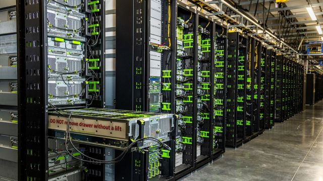 Meta’s new data center in Eagle Mountain, Utah, Nov. 19, 2024. The bulk of Meta’s new AI spending will be on infrastructure like data centers. (Image: New York Times)