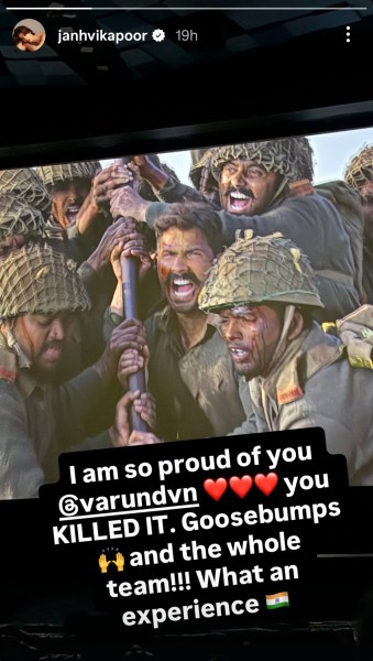 Janhvi Kapoor Instagram Story 