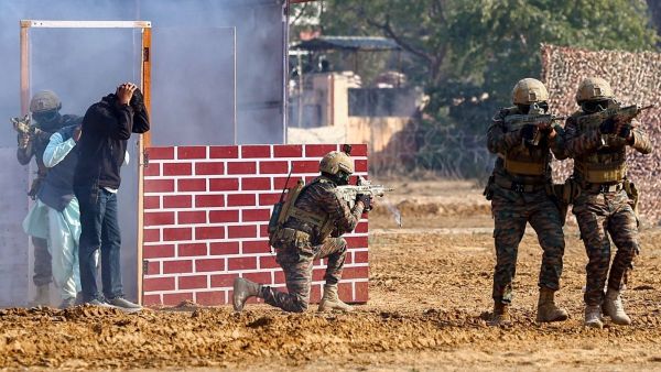 Indian Troops in action. (PTI Photo) 