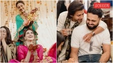 Inside Nupur Sanon’s wedding Kriti Sanon waits for the kalira to fall, fans are curious about rumoured beau Kabir Bahia’s mehendi