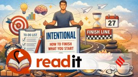 Intentional: How to Finish What You Start is Bailey’s fourth book and once again focuses on personal productivity
