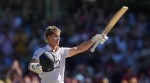 England's Jacob Bethell celebrates after scoring a century during play on day four of the fifth and final Ashes cricket test between England and Australia in Sydney, Wednesday, Jan. 7, 2026. (AP Photo)