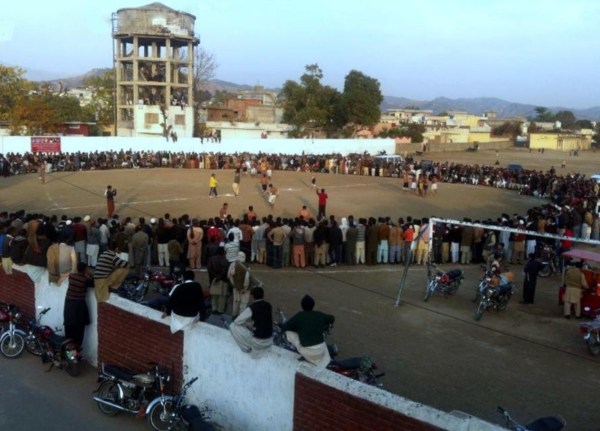 A circle kabaddi match being played in Bhimber (Wikipedia)
